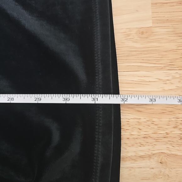 TALULA‎ Black Velvet Dress Womens Medium Party Elegant Classy Boho Flirty - Picture 6 of 9